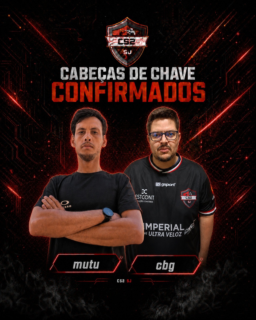 mutu e cbg, cabeças de chave do CS2SJ
